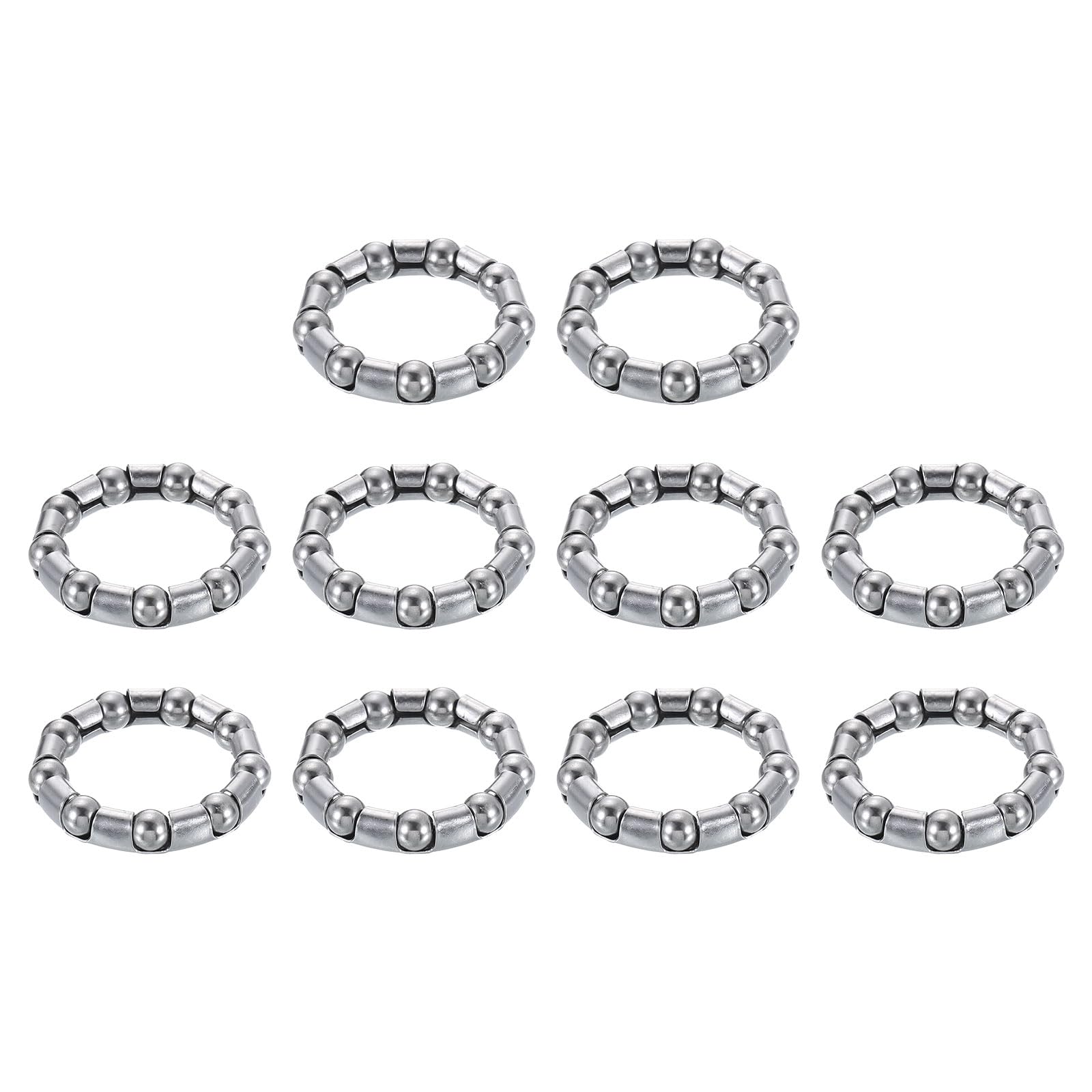 sourcing map Bicycle Crank Ball Bearing 5/16Inch (8mm) x 9 Balls, 14pcs Replacement Ball Bearings for Bottom Bracket Bearings Bike Wheel Frame Bearing Repair