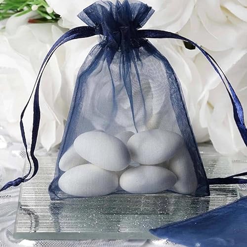 Vista 112 de 100 Pcs Gift Organza Bags 5x7 Inch Gold Drawstrings Sheer Fabric Pouch for Jewelry Baby Shower Christmas Party Favors Wedding Kids Men Teenage