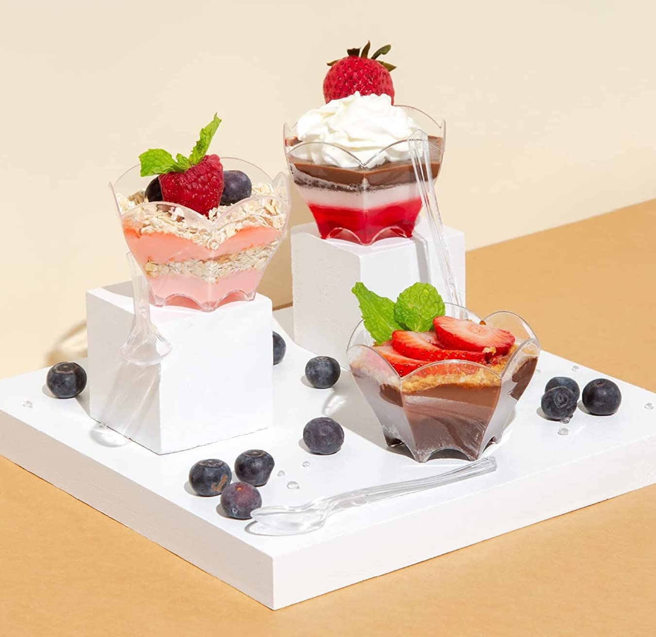 KAHEIGN 100Pcs Plastic Dessert Cups - Image 4