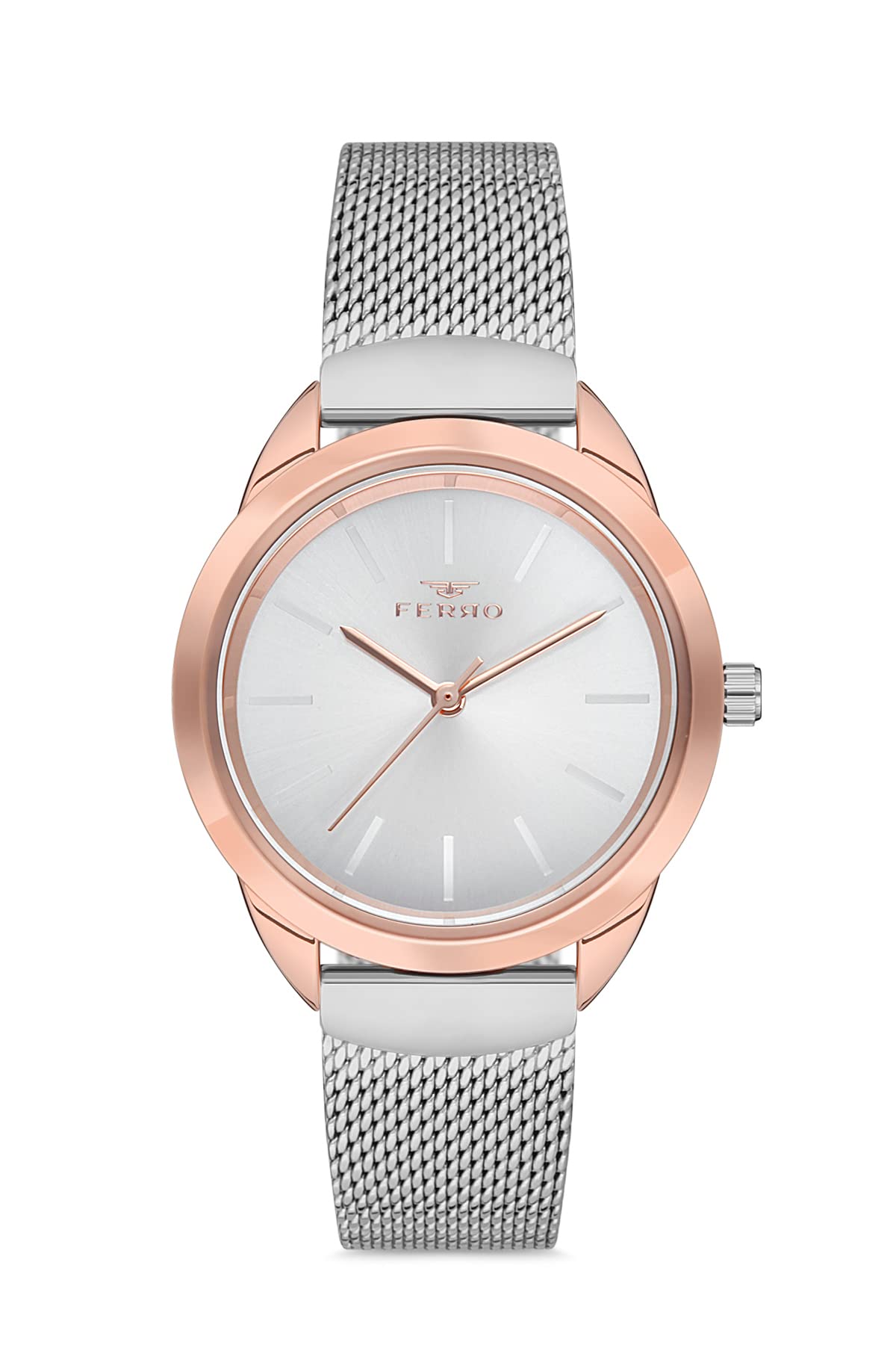 Ferro Analog Silver Dial Womens Watch-F21073C-E (B09RWL5G3K) Amazon Price History, Amazon Price Tracker