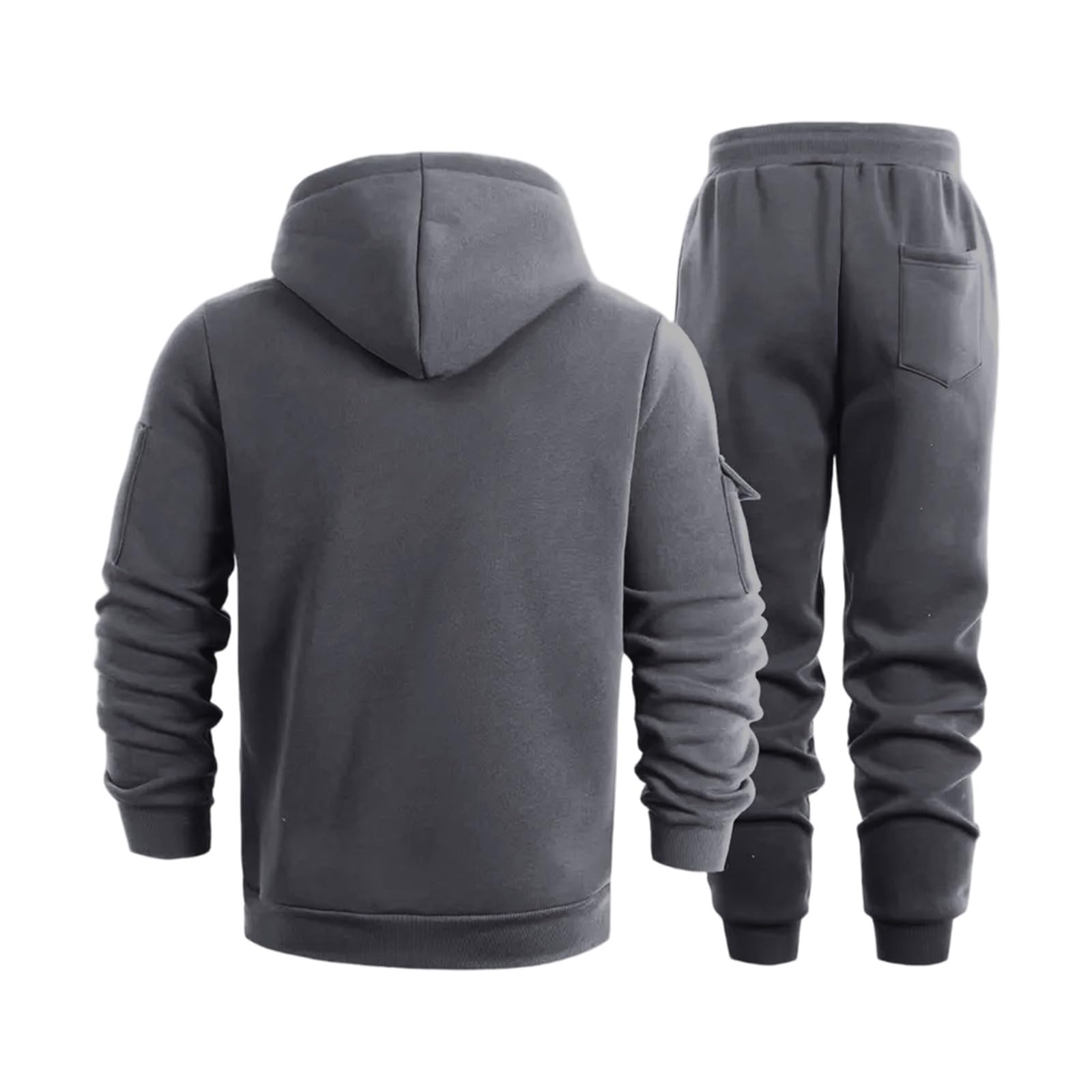 Herren Jogginganzug Trainingsanzug Sportanzug Sweatjacke und Jogginghose Set 2 Teiler Tracksuit Jogging Anzug Set Sport Kleidung Männer Laufanzug Sport Anzug Activewear Casual Hausanzug