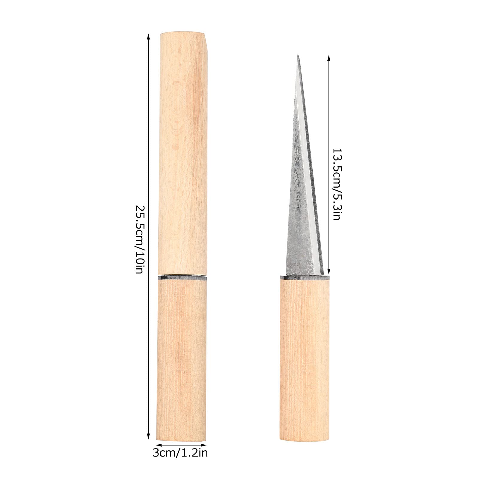 Coltello per Intaglio del Ghiaccio in Stile Giapponese, Strumento Manuale per Barman per Ghiaccio con Copertura Protettiva, Lama in Acciaio ad Alto Tenore di Carbonio per