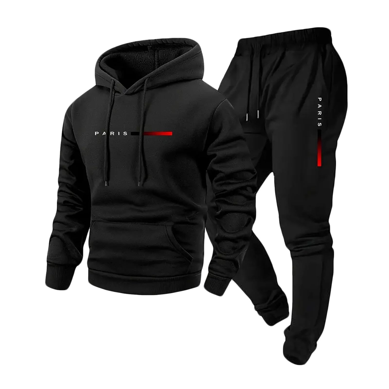 gsatuba Sweatsuits For Men 2 Piece Hoodies And Joggers Set Casual Athletic Sweatpants Hooded Sweatshirt Track Suit