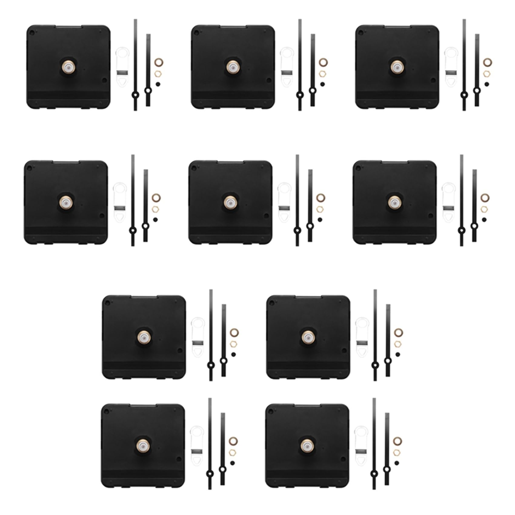 40 Pièces 31 mm Longue Tige Mécanisme de Mouvement D'Horloge à Quartz Bricolage Kit de Réparation D'Aiguilles D'Horloge Pièces D'Outils de Réparation de Mouvement D'Horloge