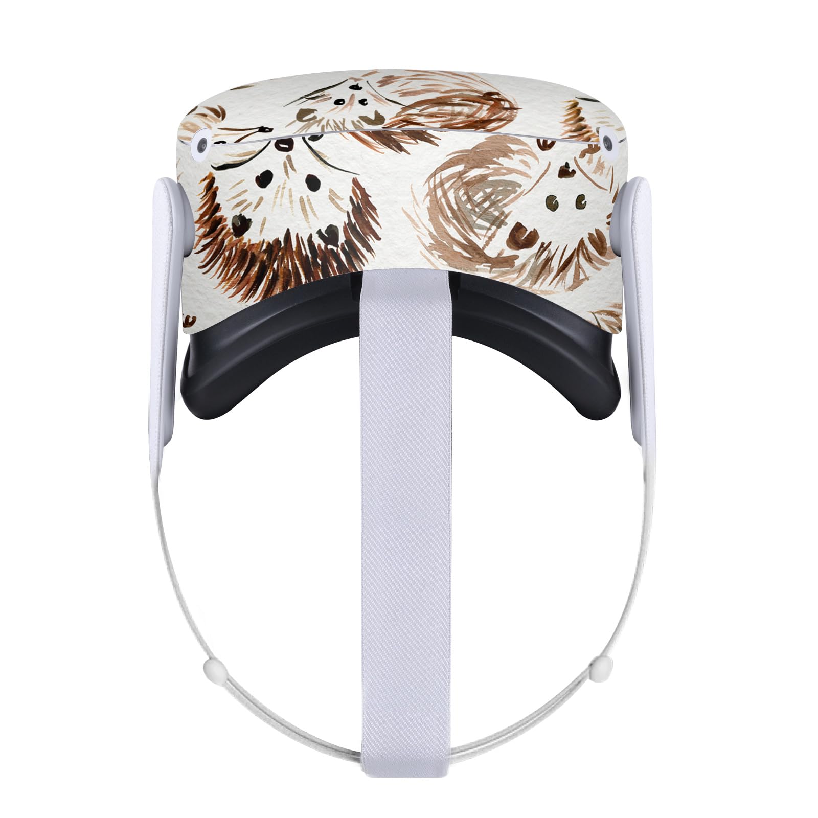 Head Case Designs Officially Licensed Cat Coquillette Hedgehogs Art Mix Vinyl Sticker Skin Decal Cover Compatible with Meta Quest 2