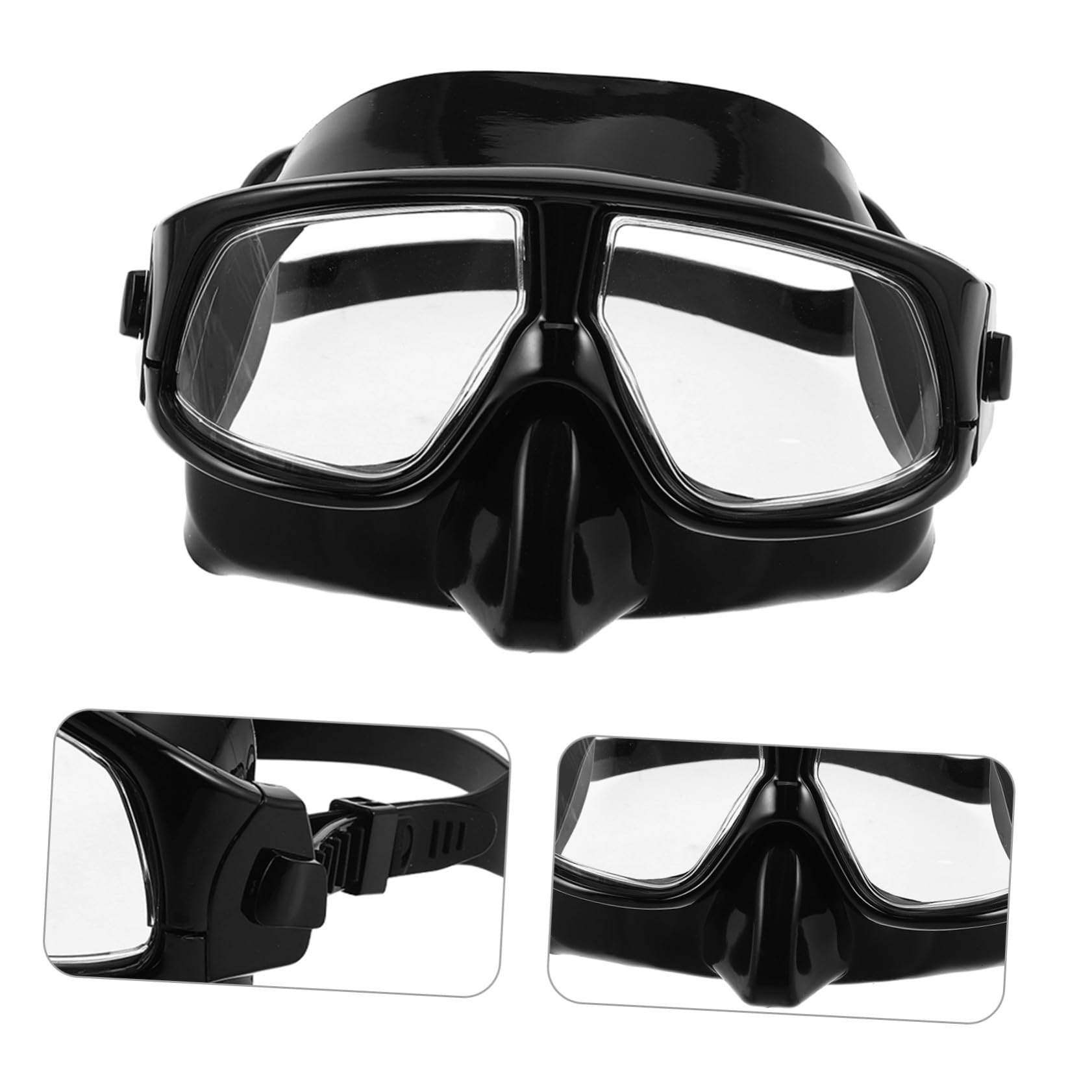 TOYANDONA Máscara de Buceo Ligera con Correa Ajustable y Estanqueidad Diseño Volumen para Snorkel y Buceo con Visión para Exploración Acuática