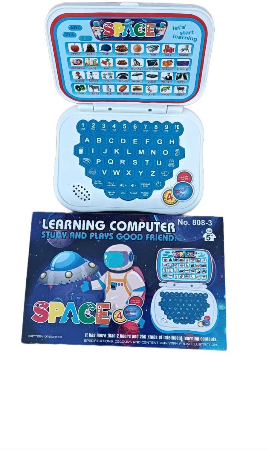 KMC KIDOZ Latest Battery Operated Educational Learning Laptop Toy (Multicolor)