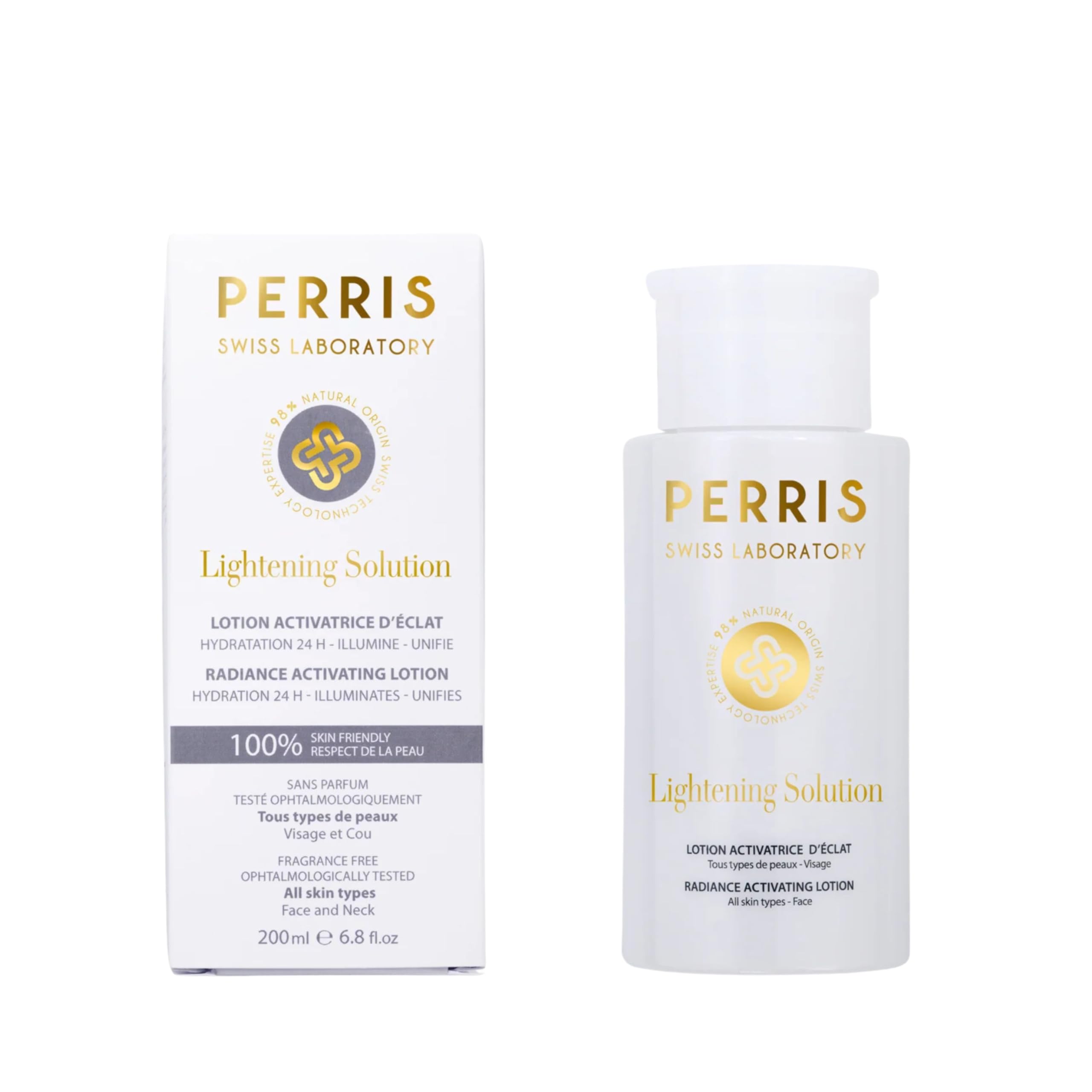 PERRIS Swiss Laboratory Lightening Solution Radiance Activating Lotion, 200 ml.