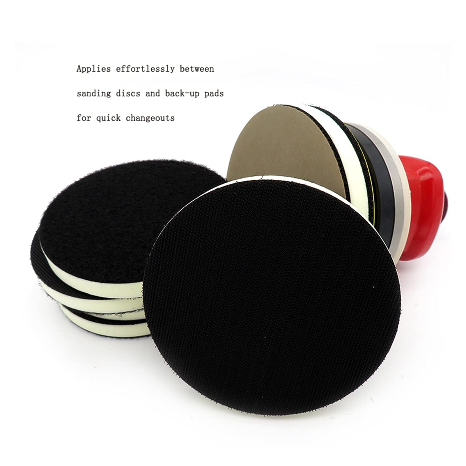 Almohadilla de Pulido 5pcs 5"125mm PU de Espuma de la PU de la Interfaz de la Interfaz de la Densidad de la Densidad de la Densidad de la Cabeza de la Cabina de lineador de lineador de lijadora