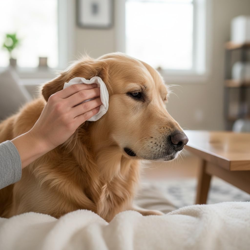 Inodorina Salviette Refresh per Occhi e Orecchie di Cani e Gatti (24 Confezioni da 15 Pezzi, Camomilla) – Salviettine per Animali ad Azione emolliente e antiodore – Rispettano Il PH Naturale
