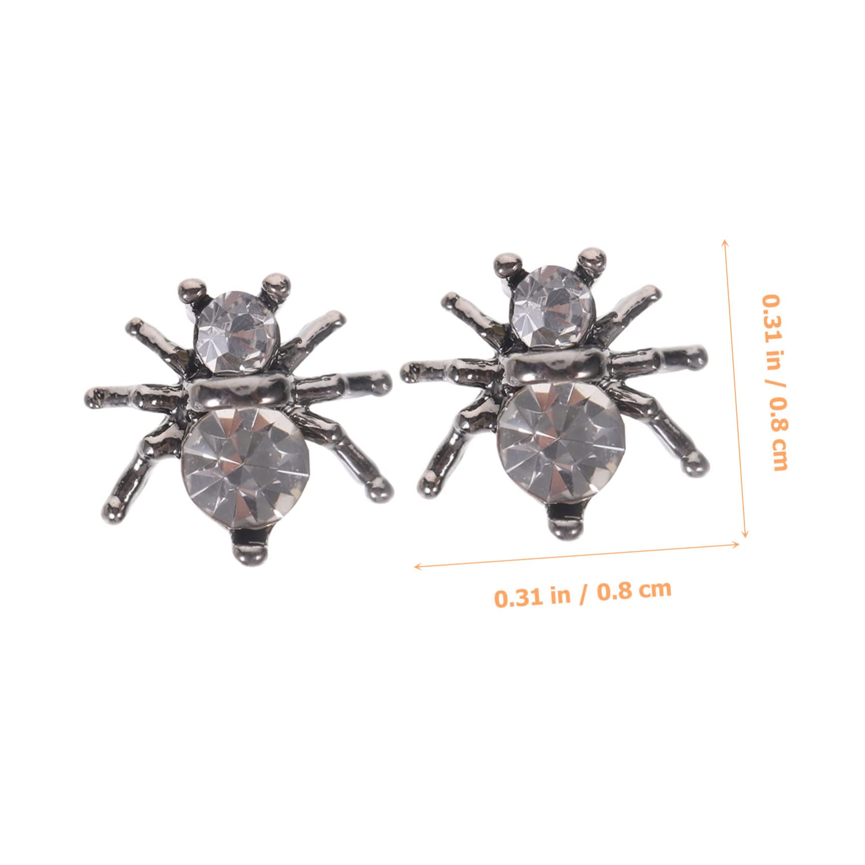 Healvian 400pièces Charms Métalliques Araignée Pour Décoration De Manucure Halloween Pour Femmes Accessoires Nail Art Attrayants
