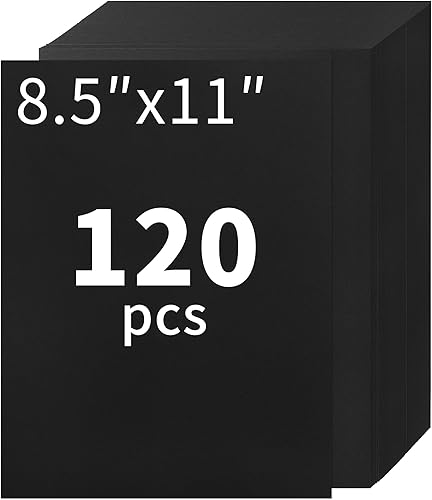 Miniatura 7 de PAP03WH - 120 hojas de cartulina blanca de 8.5 x 11 pulgadas, tamaño carta, papel grueso de 230 gsm85 libras, papel grueso para álbumes de recortes,