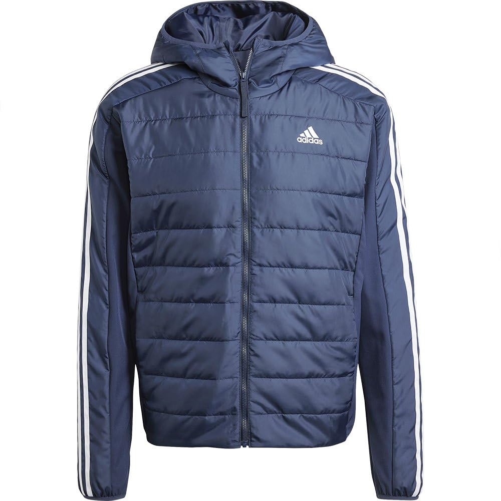 Adidas Essentials 3-Stripes Insulated Hooded Hybrid Jacket - Giacca Uomo