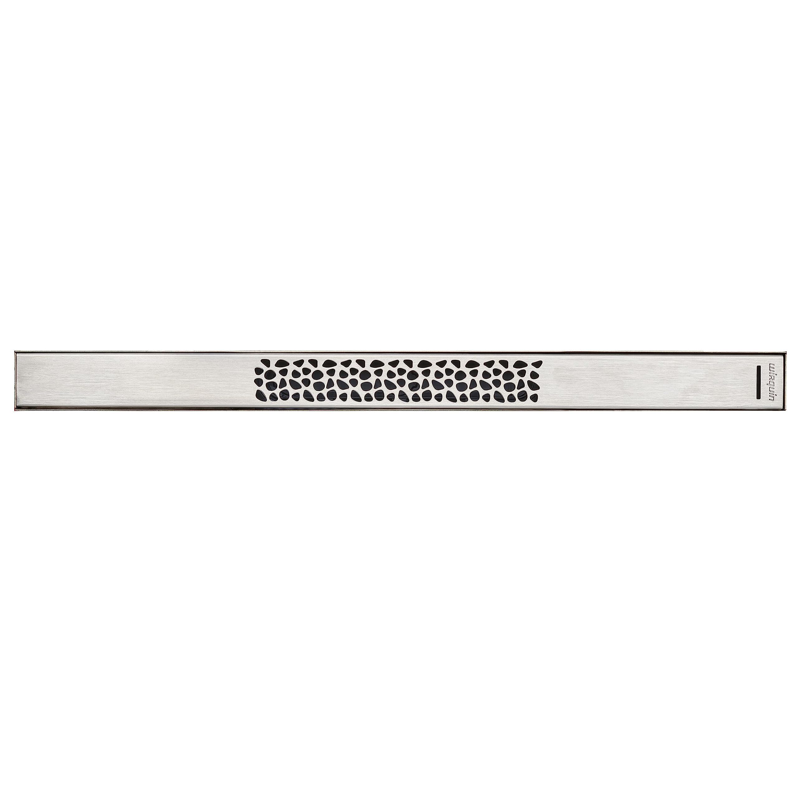 Wirquin 30724323 Caniveau de Douche So'Line Chromé 50 cm | Grille inox, extraplat, débit 33 L/min, guides pentes intégrés, installation facile, anti-odeurs, origine France garantie