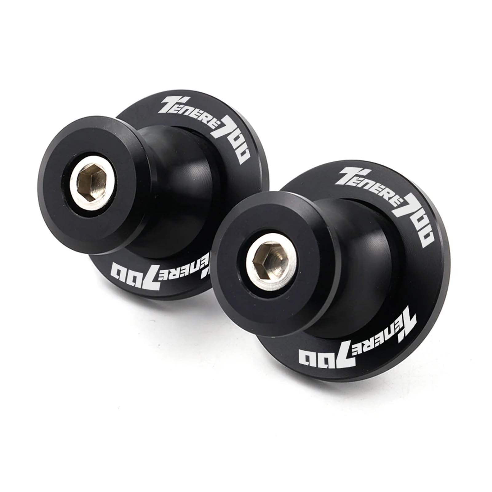 M6 Béquille Moto Bobines Supports Bras oscillant pour tenir 700 Tenere700 T7 Rally World Raid 2022 2023 Accessoires (Noir)