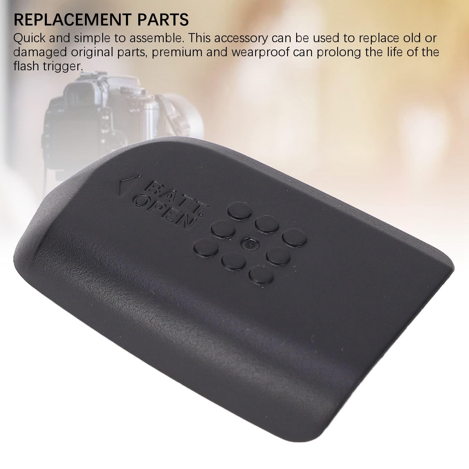 aqxreight Remplacement du Couvercle de Porte de Batterie YN-E3 RT Flash - Livre de Compartiment ABS pour Ajustement sécurisé