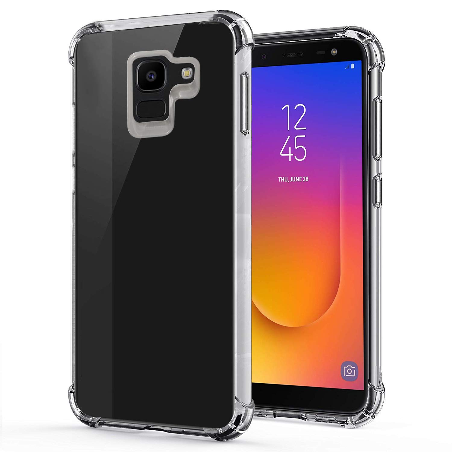 Amazon Brand - Solimo Soft & Flexible Back Phone Case for Samsung Galaxy J6 2018 (Transparent) (B07P9NV2XH) Amazon Price History, Amazon Price Tracker