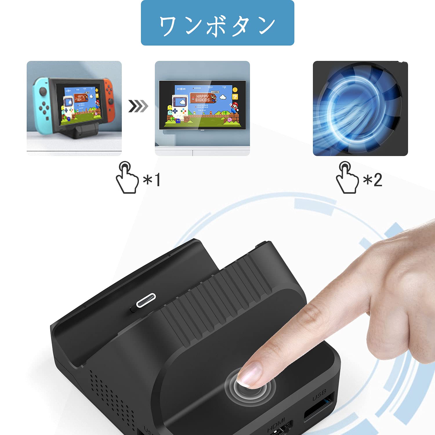 Nintendo Switch 【本体セット】TVモード問題なし ドック不要】SwitchのTVモードをドックなしで遊ぶ方法｜Kazuya