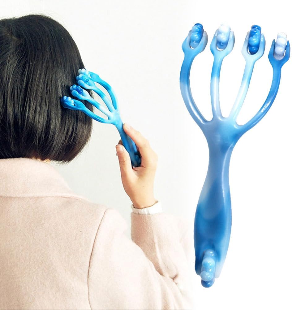 rosenice Handheld Four Claws Roller Massager Portable Massage Tool for Foot Hand Body Neck Head Compact Design for Relaxation and Meridian Stimulation at Home Office
