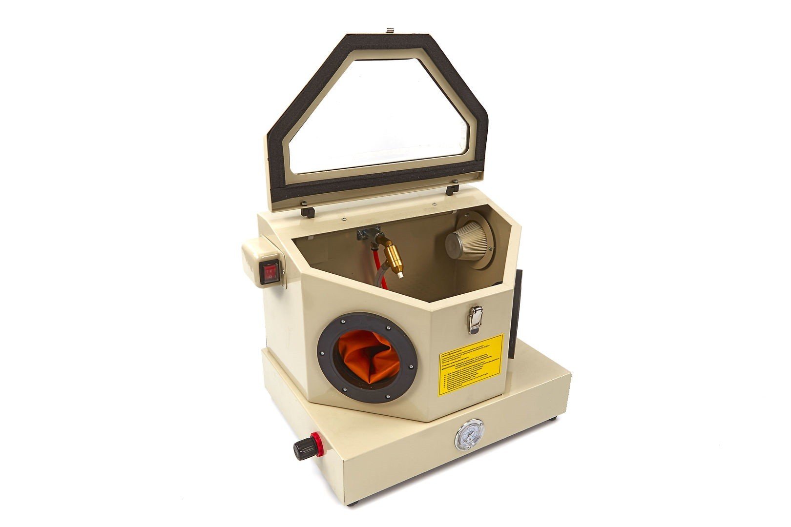 JOMAFA MINI CABINA CHORREADORA DE ARENA 30 LITROS ARENADORA PARA TRABAJOS PRECISION