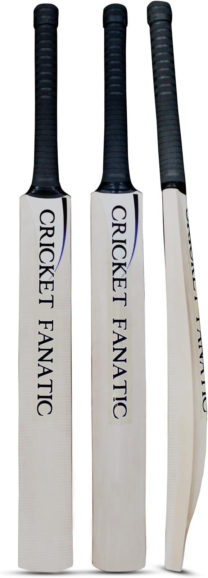 Zhoosh Cricket Fanatic Middle bat Half Width Kashmir Willow bat for Training Purpose (Beige)