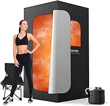 HyberVital Sauna Box, Portable Sauna for Home, Large Sauna Tent with 3.0L Steamer for Full Body SPA, (Experience A21101 Porch Swing Kit)