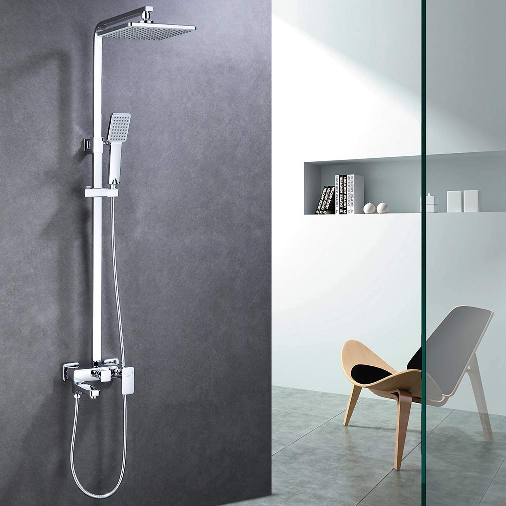 Auralum® Complete Shower Rail Set / Shower Column System with