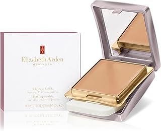 Elizabeth Arden Flawless Finish Sponge-On Cream Foundation Makeup, Medium-to-Full Coverage, Includes Compact & Applicator, 0.8oz