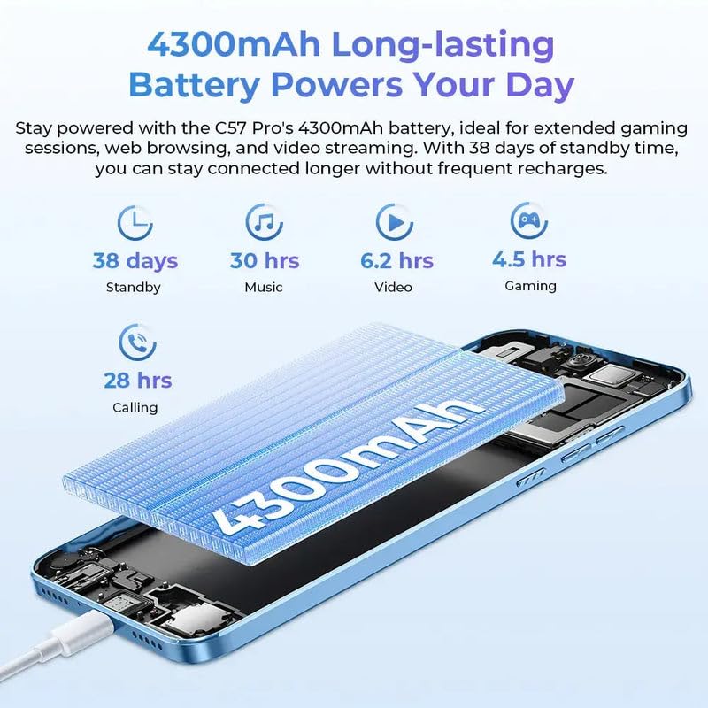 Oukitel C57 PRO Dual SIM Blue 4+12GB RAM 128GB 4G LTE : Buy Online