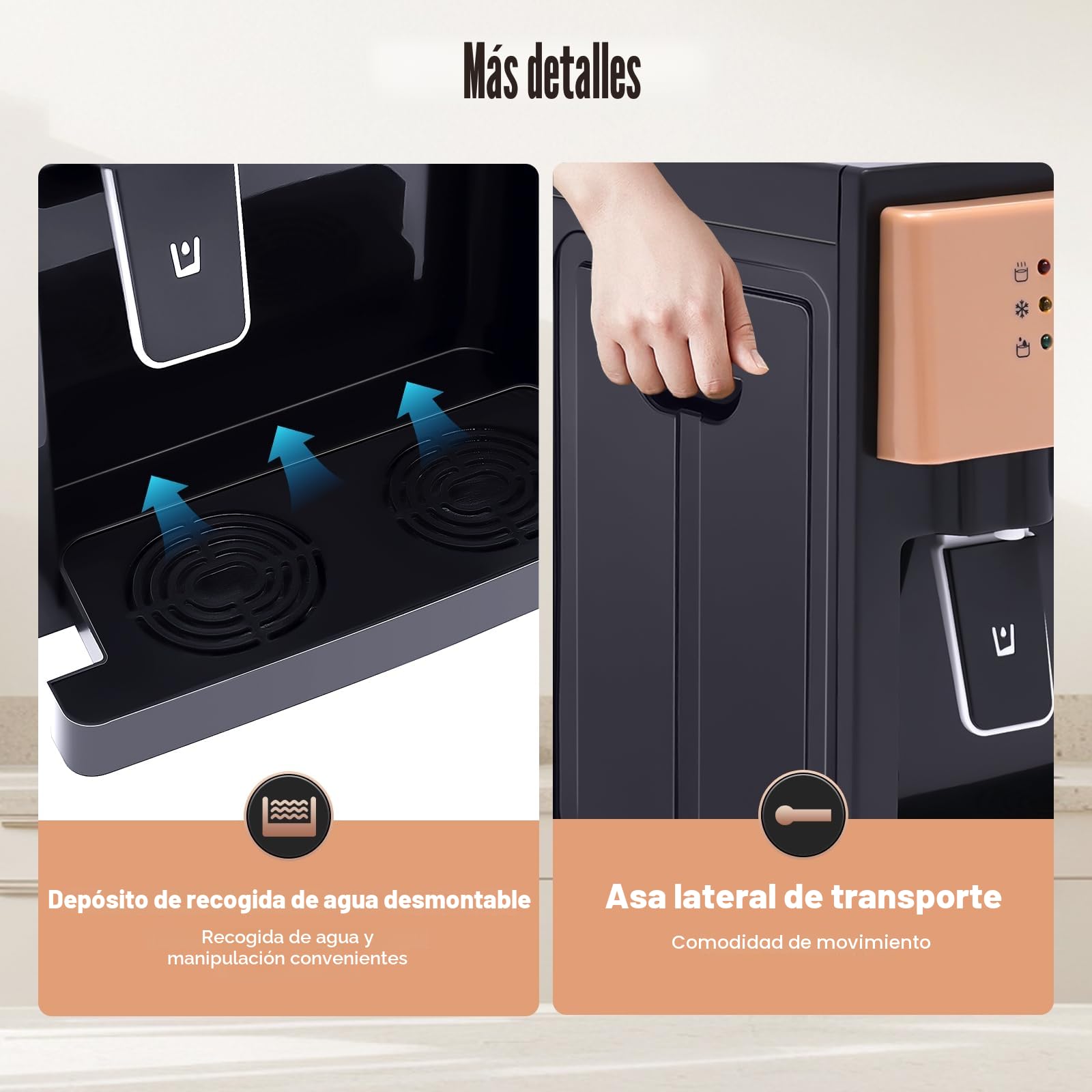 Dispensador de Agua con función de refrigeración y calefacción, dispensador de Agua Caliente dispensador de Agua fría para el hogar, Oficina, Restaurante, dispensador eléctrico de Agua Potable con