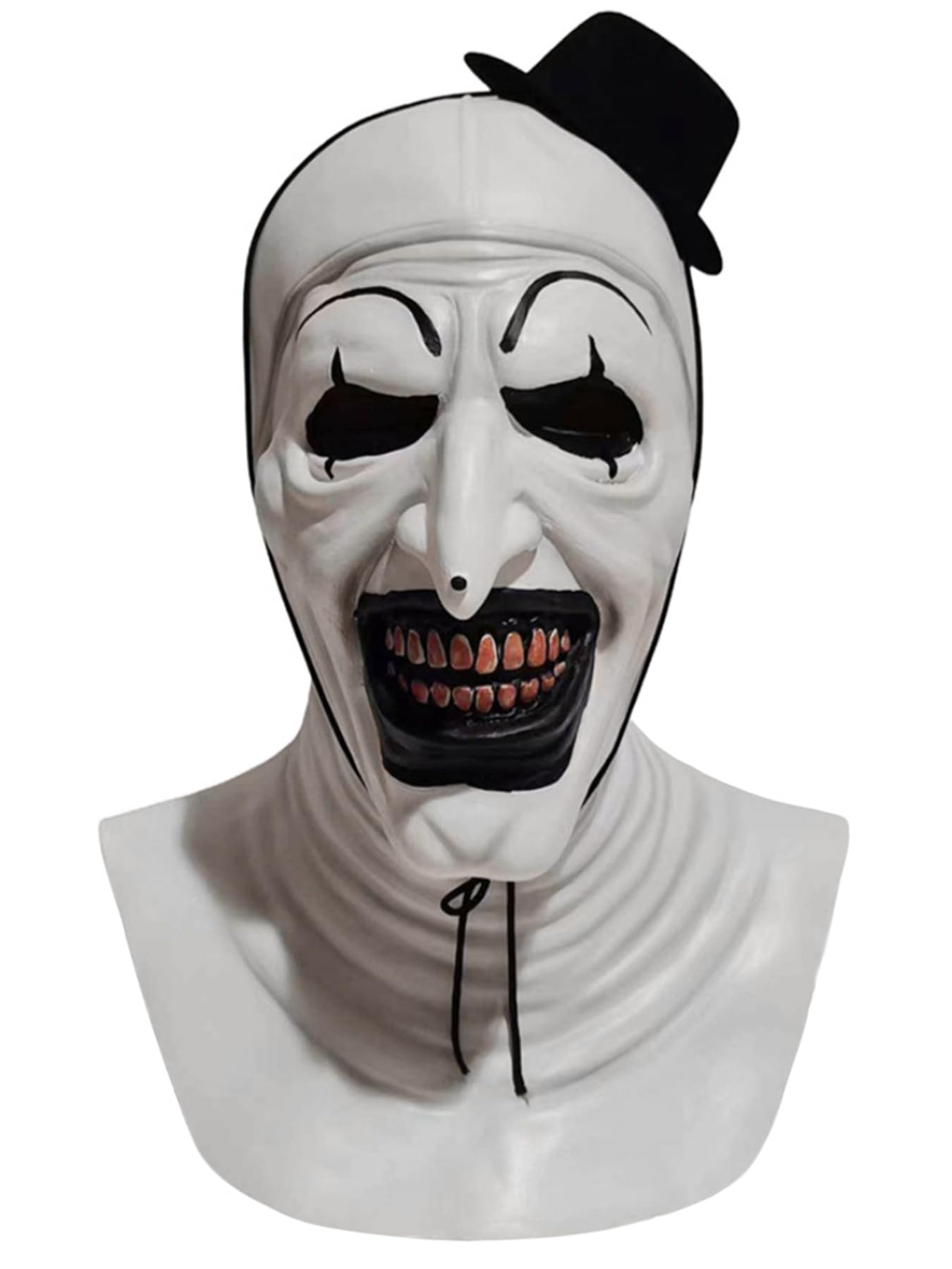NTSWZYS Adult Terrifier Art the Clown Mask 2026 Full Head Creepy Killer Masks for Halloween Party Props, Styleb-bwhite, 1 Count (Pack of 1)