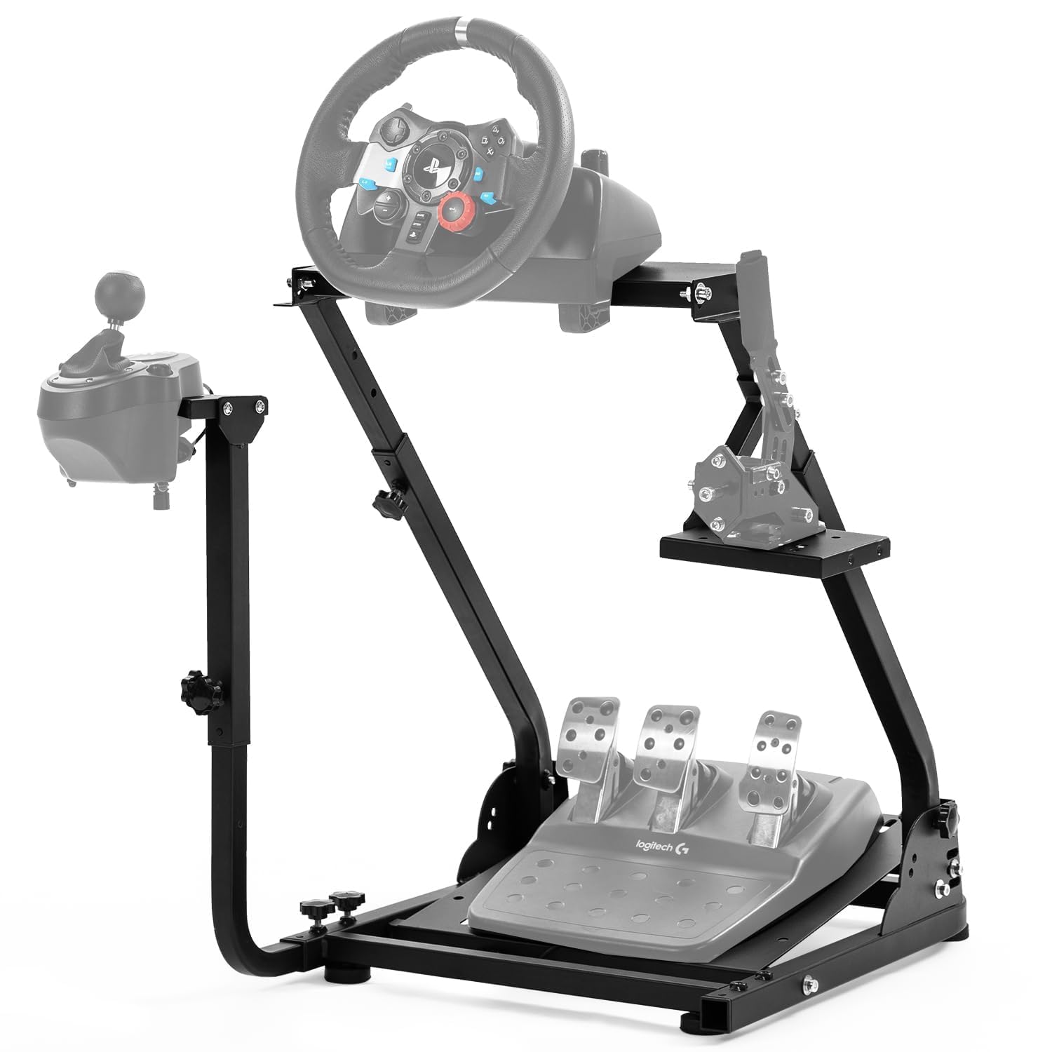 Marada G920 Racing Steering Wheel Stand Driving Simulator Cockpit Pro Compatible with Logitech G25, G27, G29 Wheels and Thrustmaster T300RS and T500RS Wheel & Pedals & Handbrake Not Included