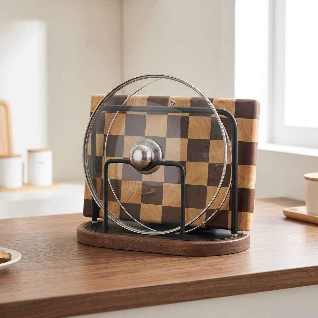 Soportes para Tablas Cortar y Tapas Estante Resistente para Utensilios Cocina con Acabado Suave para Encimera, style to 1