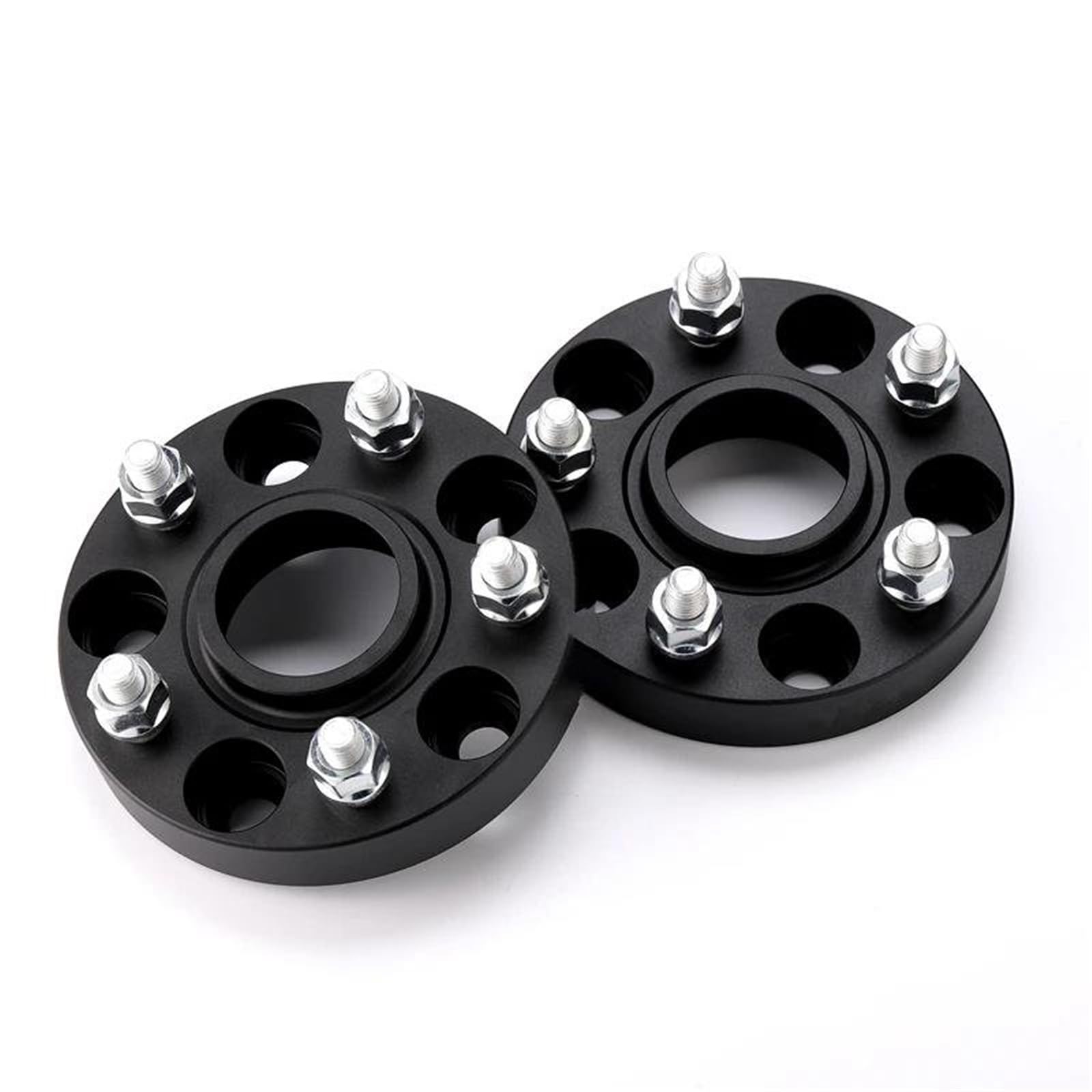 Abstandshalter für Reifenversatz 2 Stück Spurverbreiterungen Adapter PCD 5x120 CB 74,1mm Felgenabstandshalter Für X5 X6 F15 F16(Black 20mm)