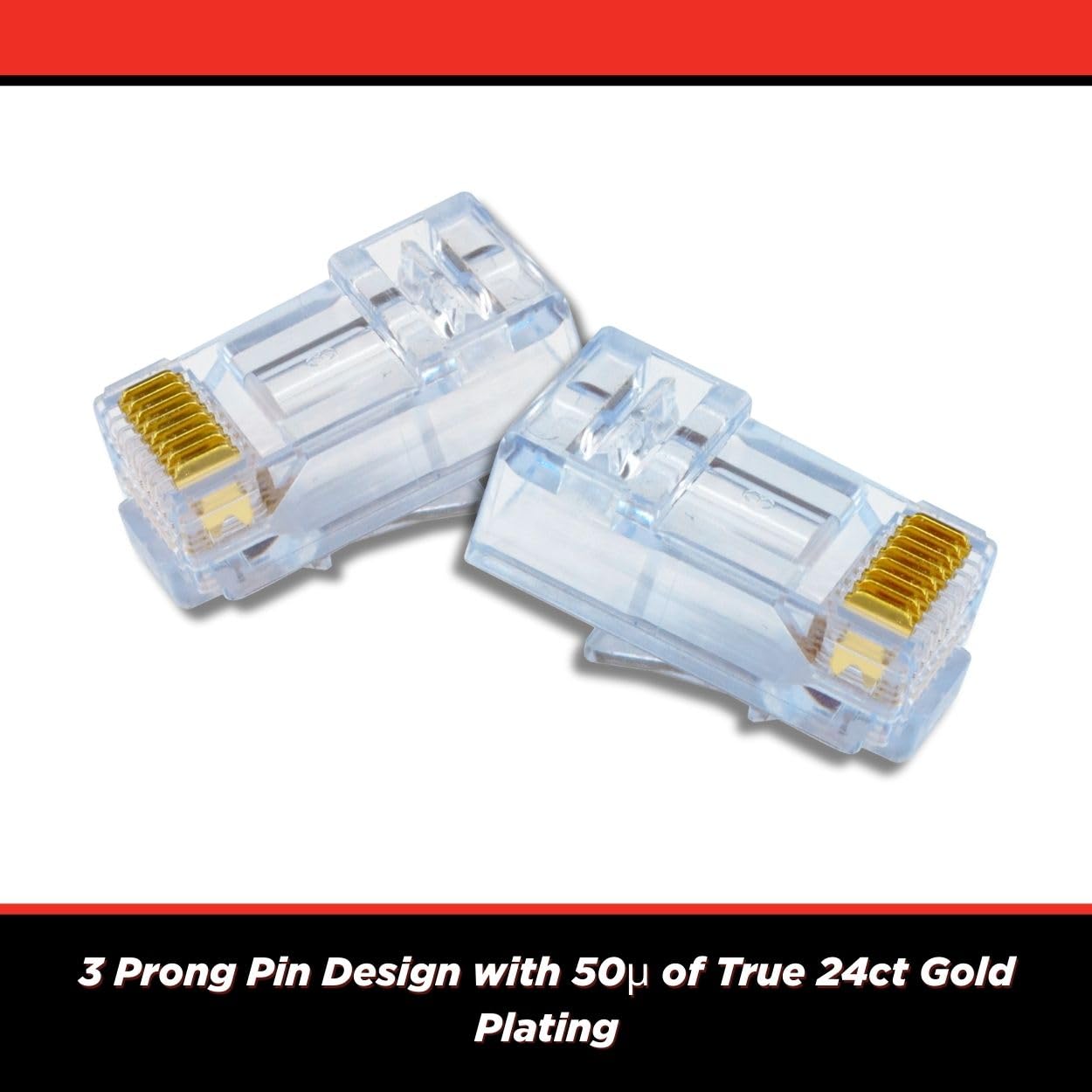 Simply45 Spine modulari standard WE/SS RJ45 per connettore Cat5e 24AWG UTP solido e 28-26 AWG Cat5e/6 UTP incagliato - tinta blu, design a 3 poli - 100 pezzi - S45-1000