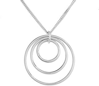 Sterling silver pendant necklace,"Inner Circle", Circle Jewelry, Cool Sterling Silver Necklaces, Pendant Jewelry, 925 Sterling Silver Jewelry, Silver Jewelry, No Stone Jewelry, Jewelry