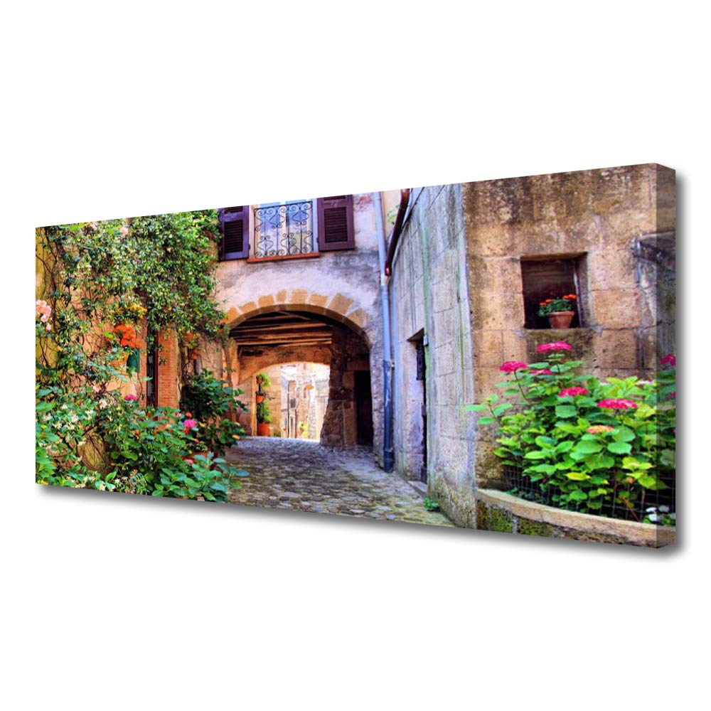 Tableau déco mural moderne architecture 125x50cm pour habiller un mur