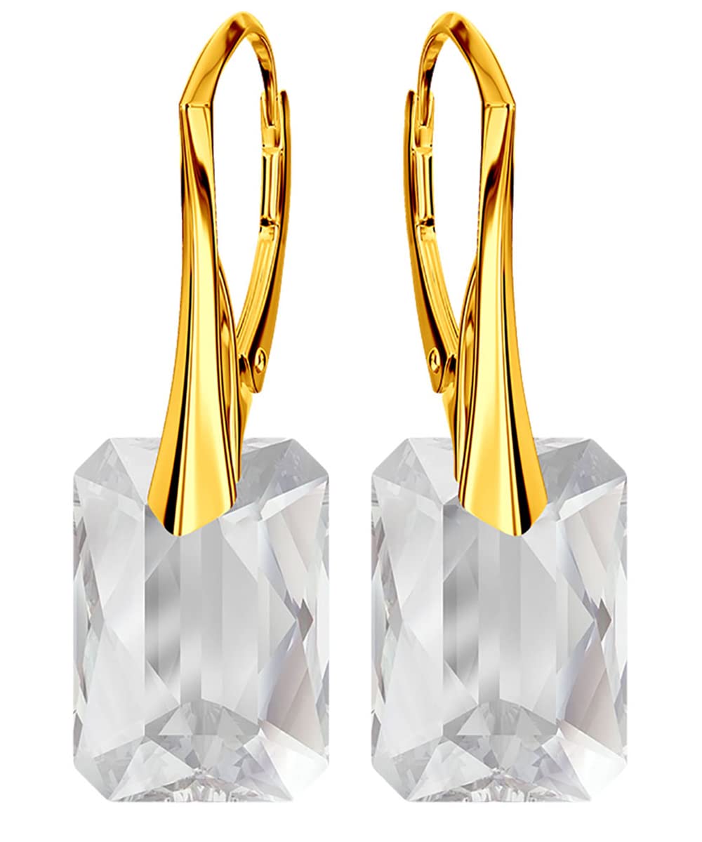 Orecchini Argento 925 Con Cristalli Spike - Chiusura A