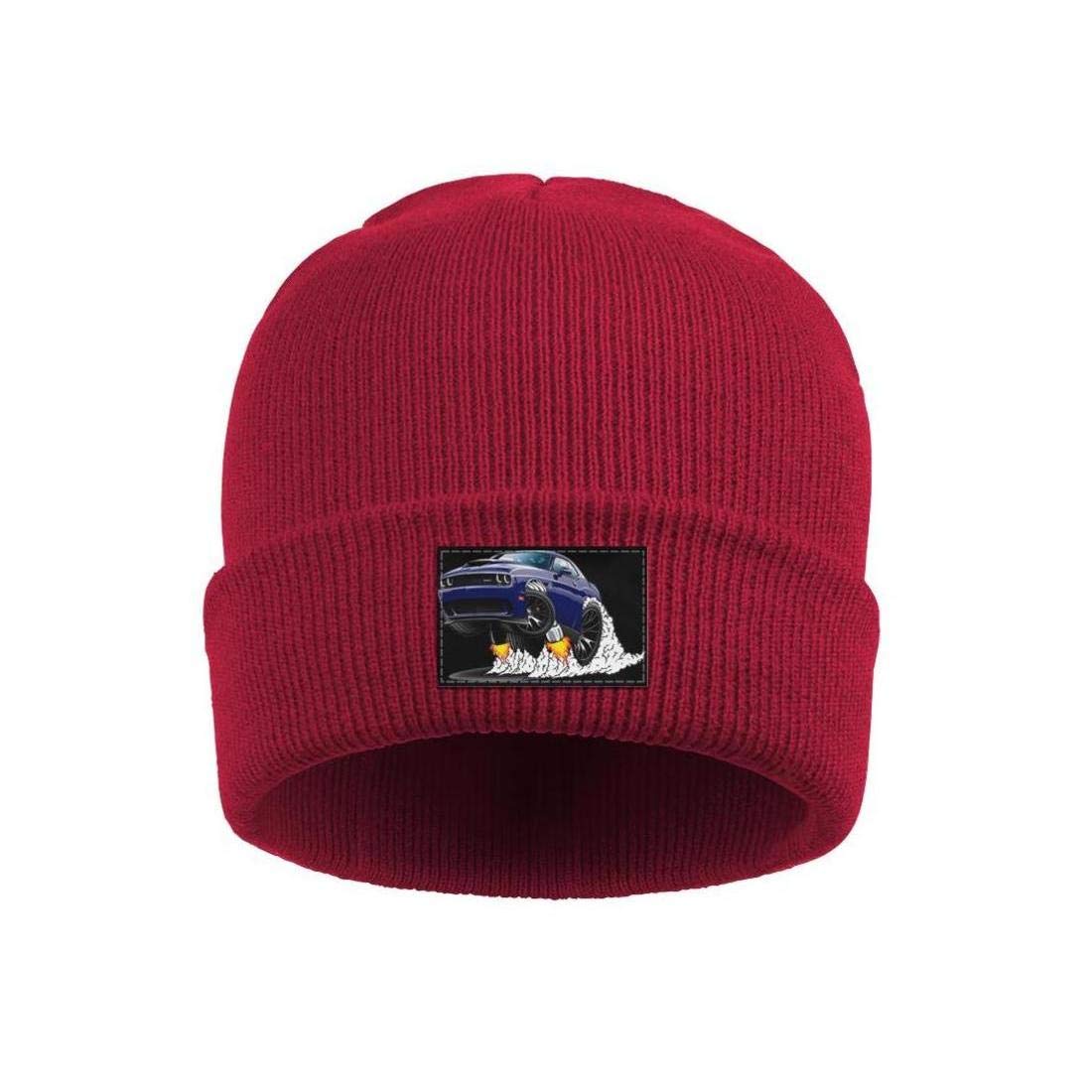 Xmbmkj Do-dge- Charger- SR-T- He-llcat- Wild- Rides Men Women Knit Beanies Hat Cool Skull Cap