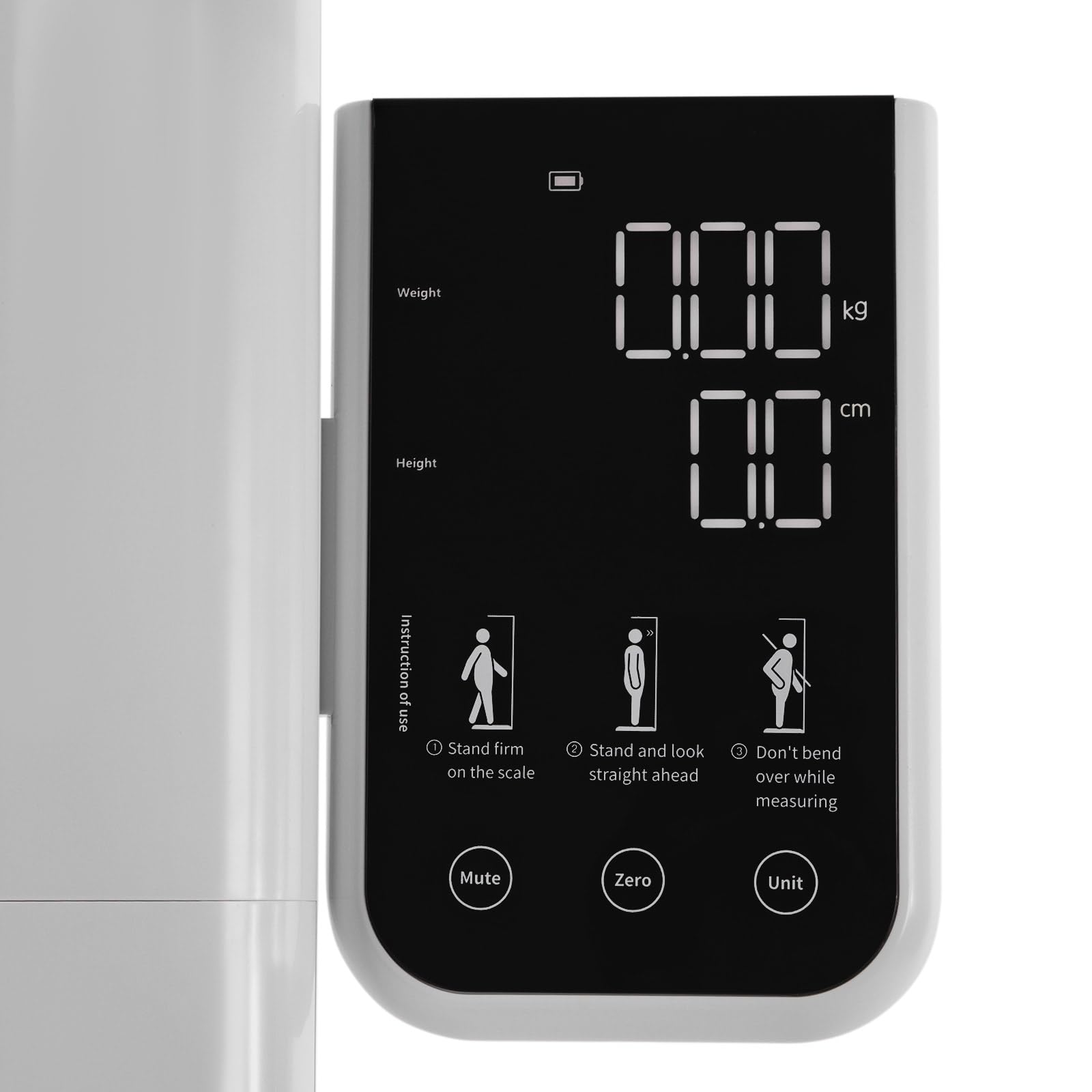 Medical Office Scale,Smart Physician Scale, Medical Scale For Weight And Height Measurement, Non-Contact Sonar Ranging All-in-One LCD Display For Measuring Weight, Height, Obesity, BMI And More - View #4
