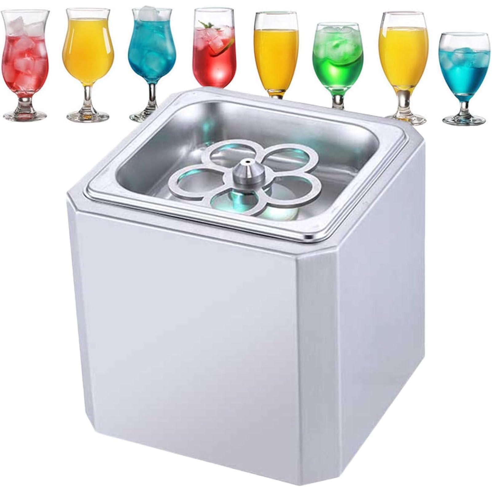 AYCDL Commercial Glass Chiller, Glass Froster, Glass Cup Cooler, Stainless Steel, Instant Drink Chiller Bar Tool for Beer Wine, Various Types of Cup