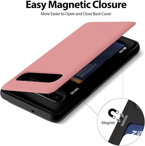 Miniatura 715 de GOOSPERY Parachoques magnético para puerta compatible con Galaxy S23, tarjetero tipo cartera, cierre automático, protección de doble capa resistente