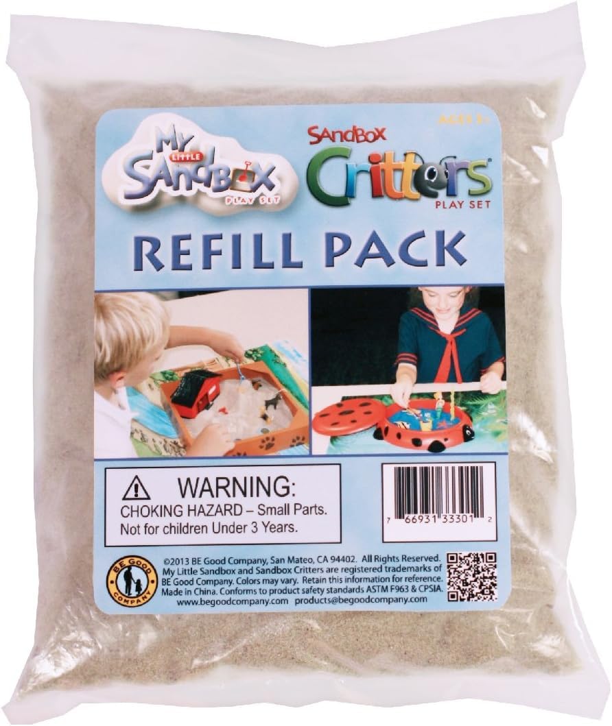 Sandbox Sand Refill Pack - 1.5 lb Natural Play Sand - Ultra Fine for Arts & Crafts, Aquarium, Terrarium, Decor