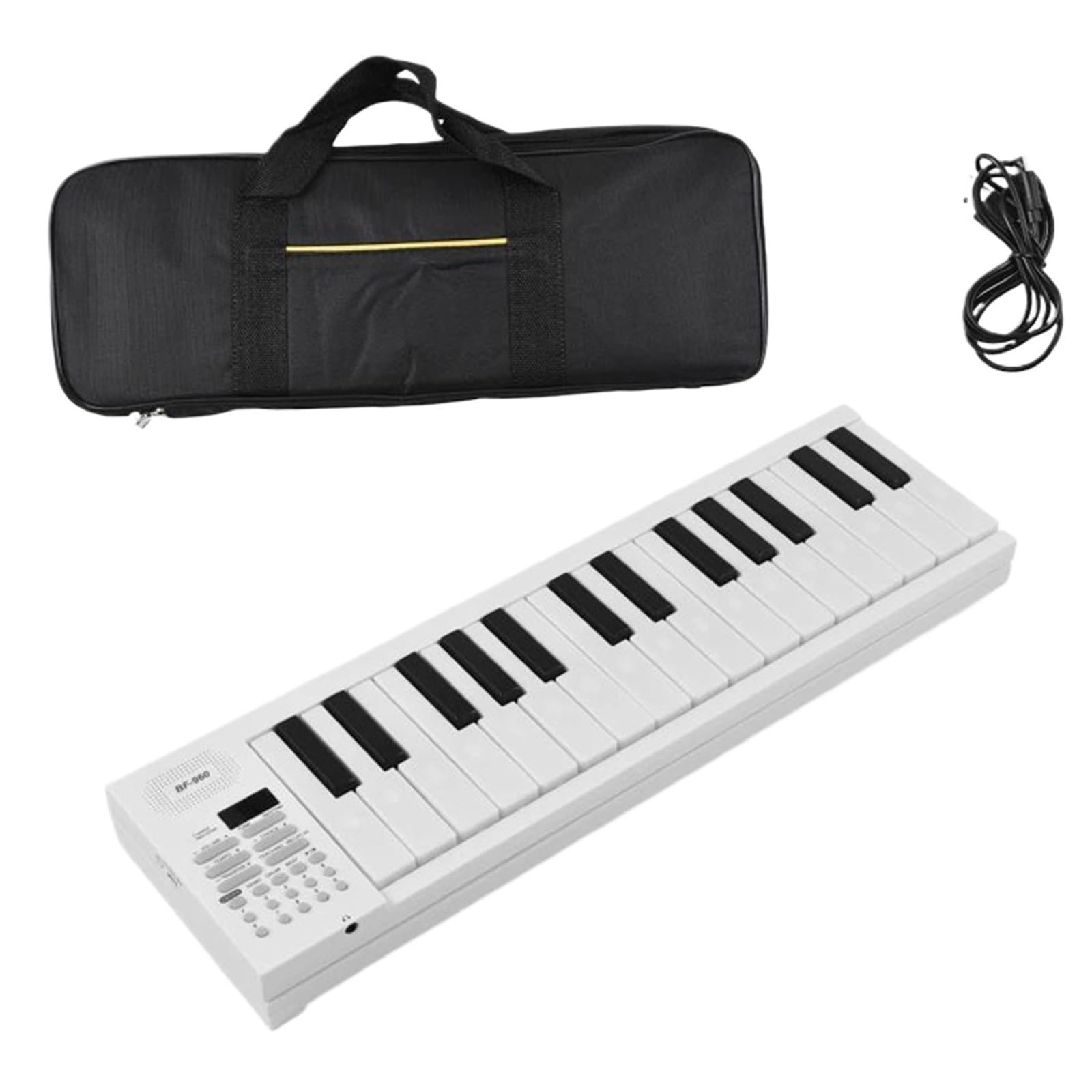 Pianino Elektroniczne 61 Klawiszowa Składana Klawiatura Elektronicznego Pianina Wielofunkcyjnego Z Wyświetlaczem LED