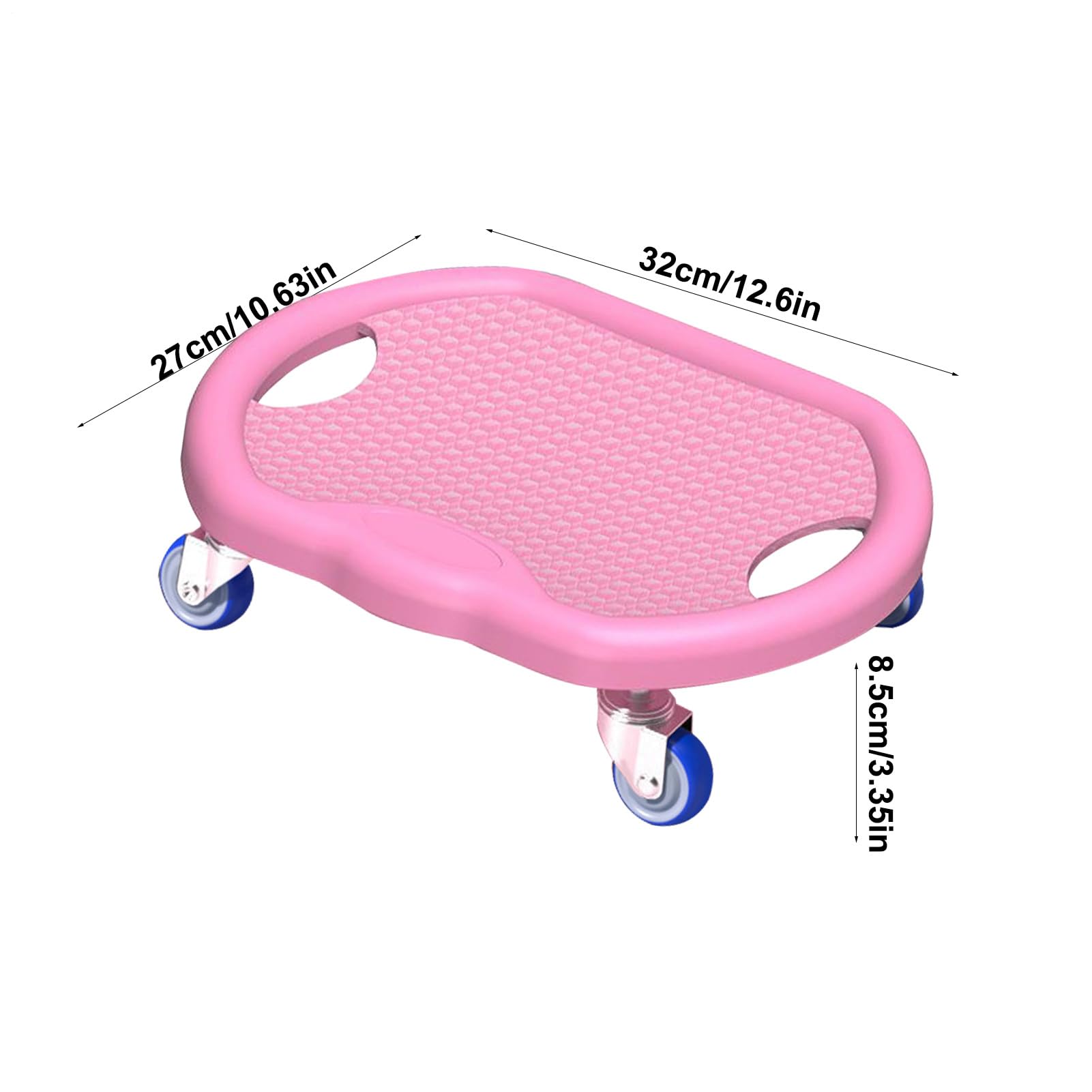 Ab Roller - trening brzucha w domu, cicha deska z matą, mocny PCW + stal nierdzewna, spalanie tkanki tłuszczowej na całe ciało, kontrola masy brzucha, siłownia lub do użytku domowego, 30 x 30 x 8 cm