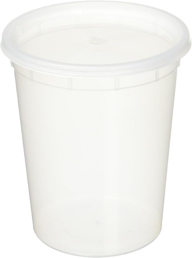 Reditainer Deli Food Storage Containers with Lid, 32Ounce, 24Pack