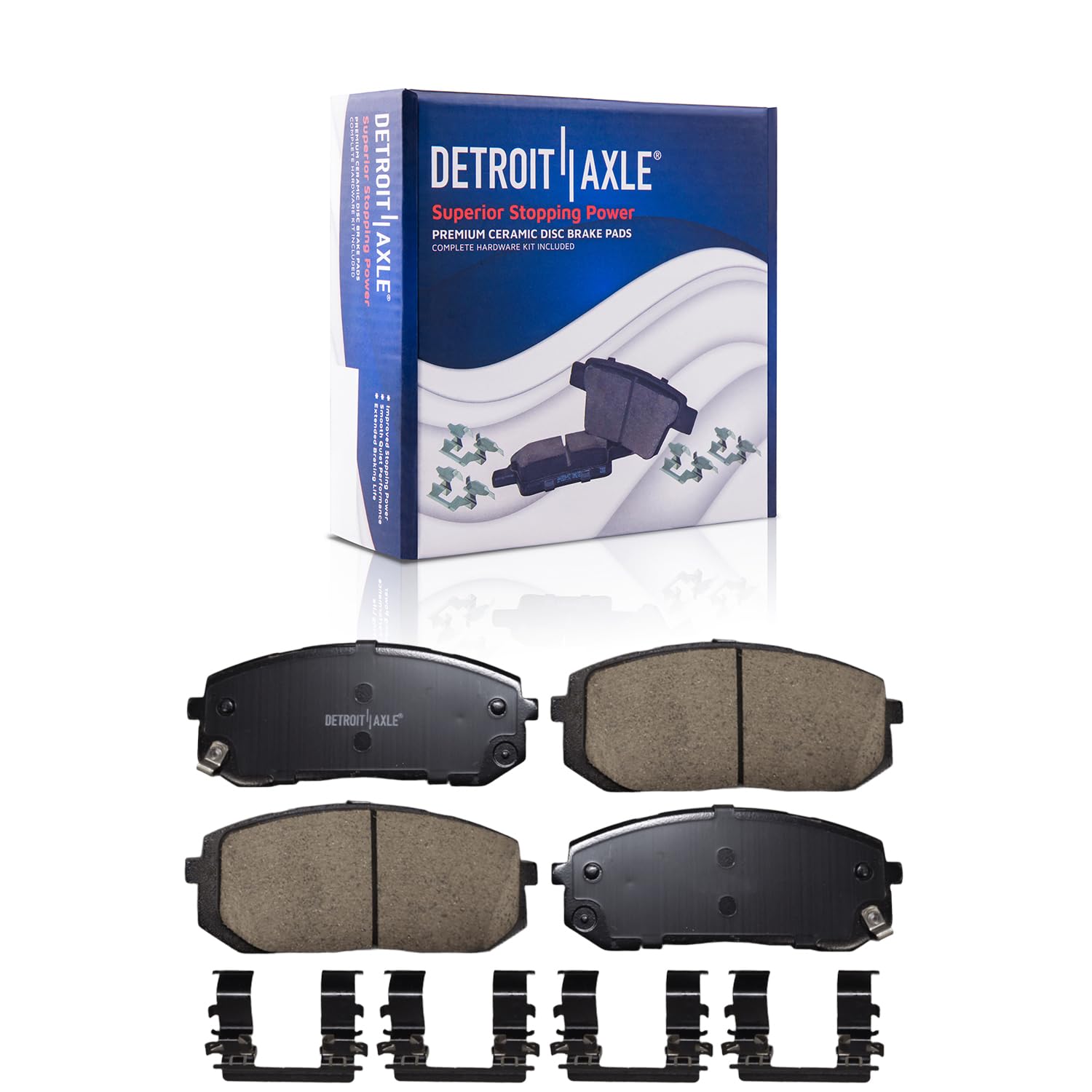 Detroit Axle - Front Brake Pads for Hyundai 21-23 Elantra Kia K5