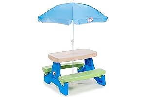 Little Tikes Easy Store Picnic Table with Umbrella