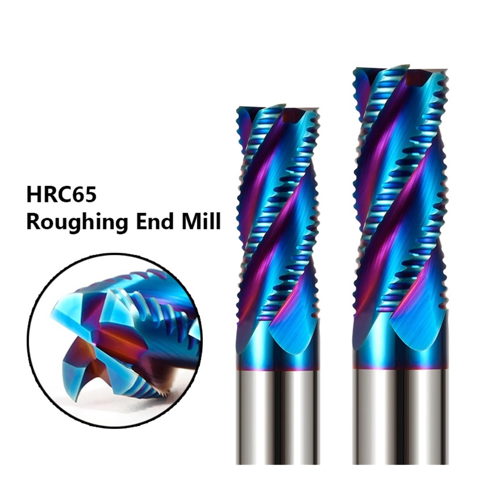 1 Pieza HRC65 4 Flauta Carburo Sólido Desbaste Extremo Fresa Vástago CNC Broca Enrutadora for Mecanizado De Metal(10.0X40X10DX100L)