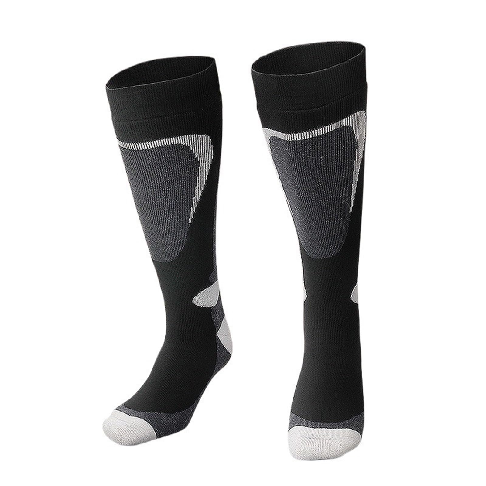 Chaussettes de ski Chaussettes de ski Chaussettes de sport d'hiver pour hommes et femmes Chaussettes de cyclisme épaisses et chaudes Absorption de l'humidité Chaussettes très élastiques